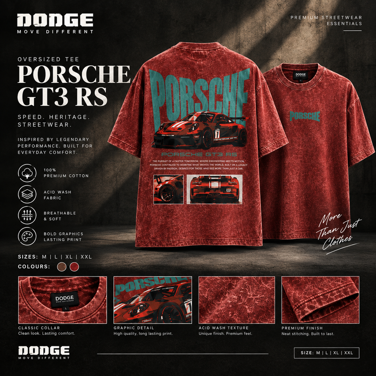 DODGE Porsche Graphic T-Shirt